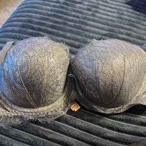 Victoria's Secret Shimmering Silver Lace Bra